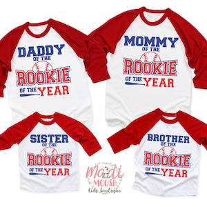 Family Rookie Of The Year Birthday Shirts, Baseball Family Shirts, Matching Family Birthday Shirts, Baseball Family Birthday Shirts