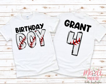 Birthday Boy T-Shirt | Baseball Birthday Shirt | Boys Birthday T-Shirt | Sports Birthday Shirt | Baseball Boy Shirt
