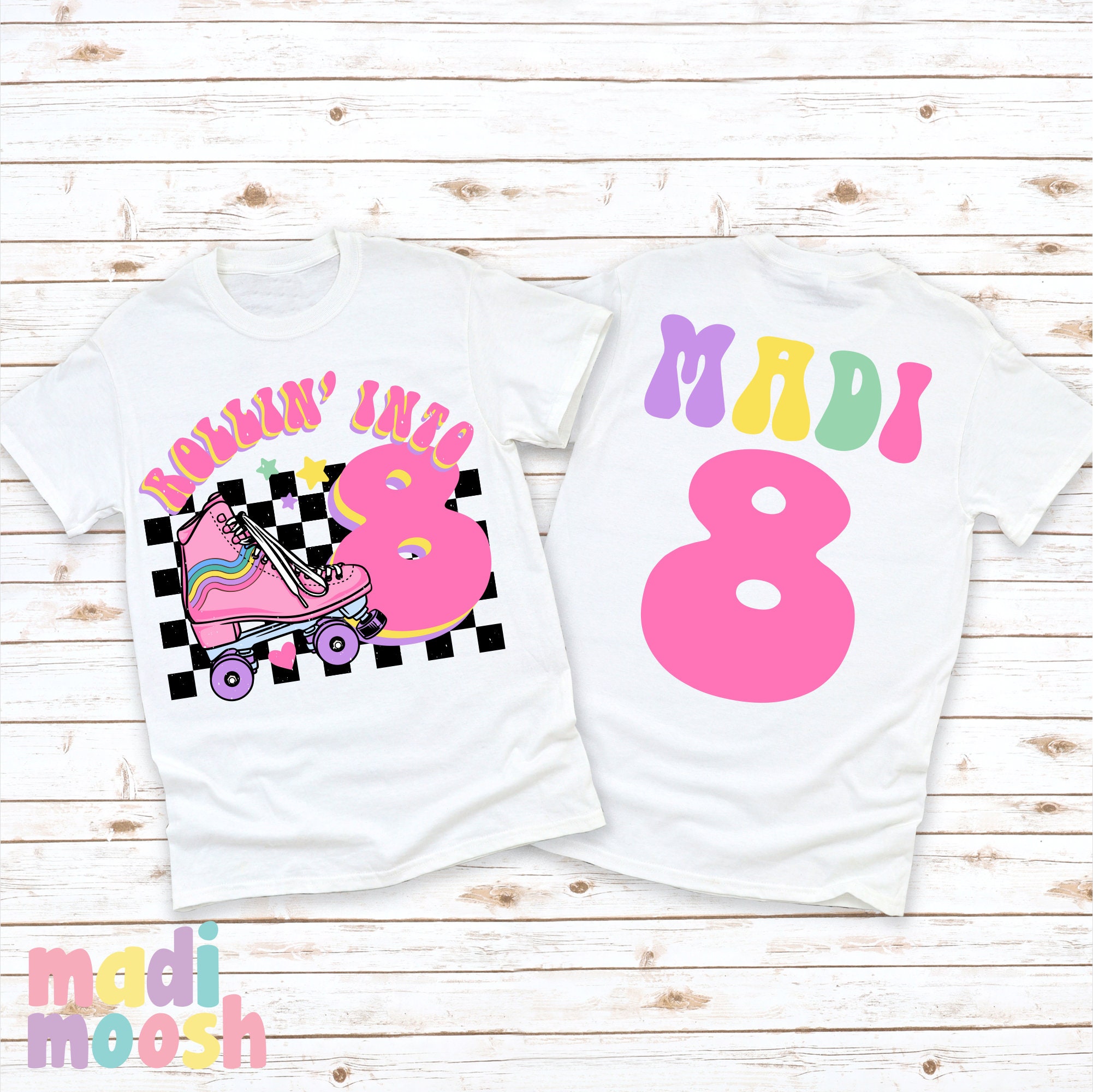 Lil Miss Roller Skater T-Shirt - Women's Organic Cotton Sports Gift Tee - View #6