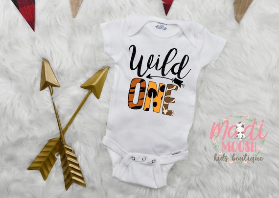 Wild One Onesie ® | Wild Birthday Onesie | 1st Birthday Onesie | Wild  Animal Print Onesie | Baby Boy Onesie | Baby Girl Onesie