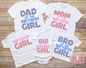 Mom Of The Birthday Girl Donut Shirts, Matching Family Birthday Shirt, Family Birthday Shirts, Donut Birthday Shirts, Birthday Girl Tee