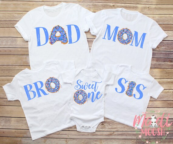 Family Donut Shirts Sweet One Birthday T Shirts Family Birthday