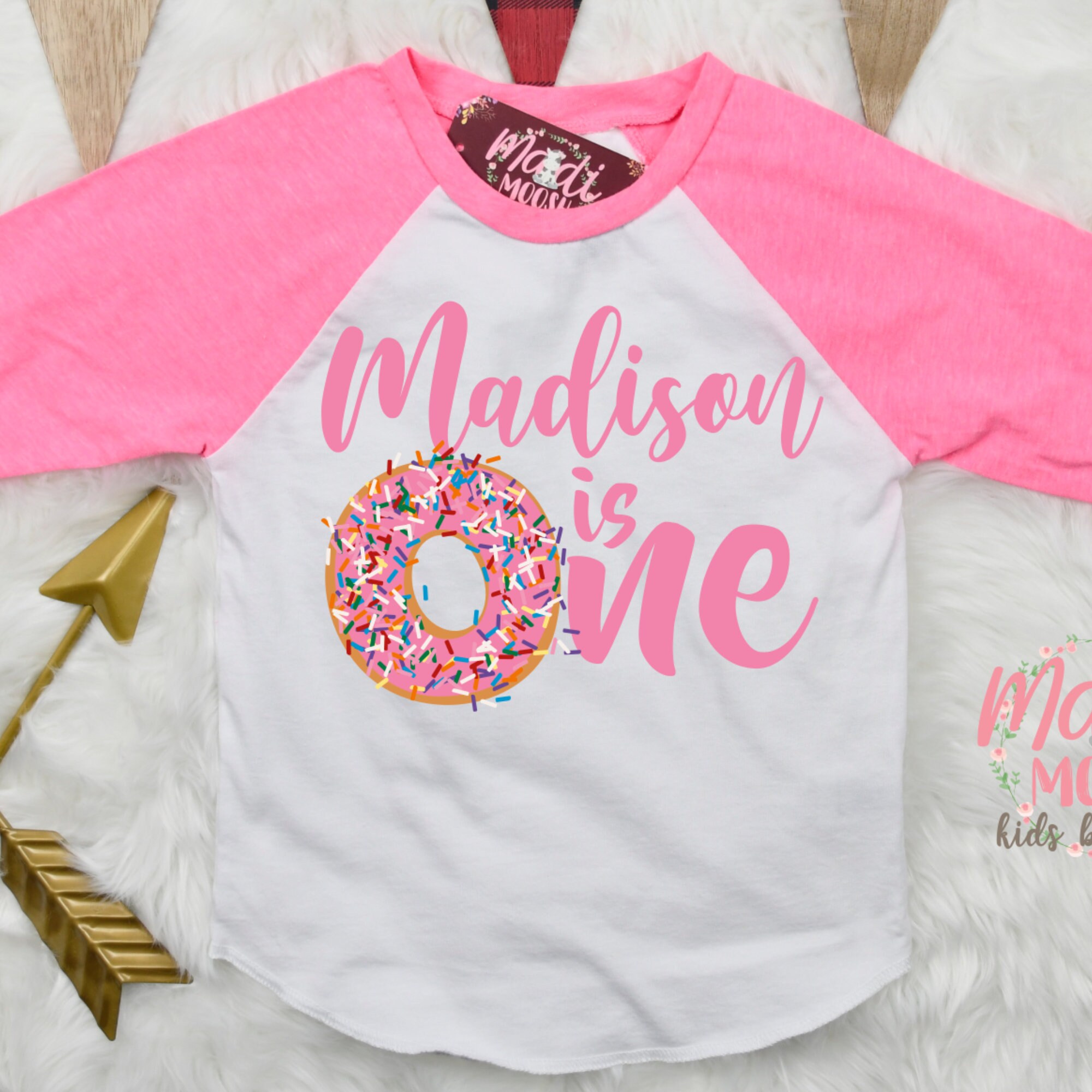 donut first birthday shirt
