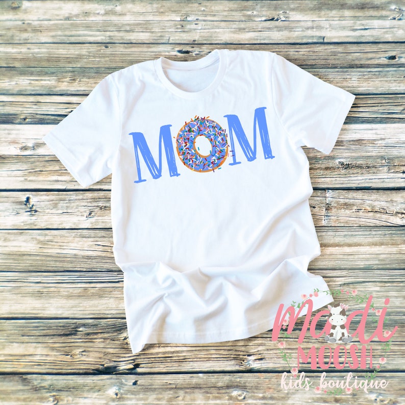 Donut Birthday Mom Shirt Doughnut Birthday Shirt Donut Sprinkles Mom Shirt image 2