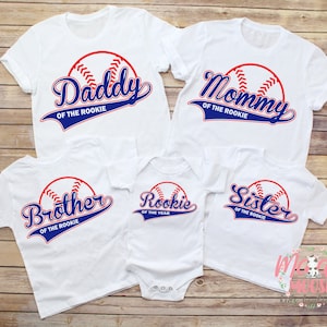 Chemises d'anniversaire de recrue de famille de l'année, chemise d'anniversaire de baseball, chemise d'anniversaire de recrue de l'année, chemise d'anniversaire de garçon, anniversaire assorti