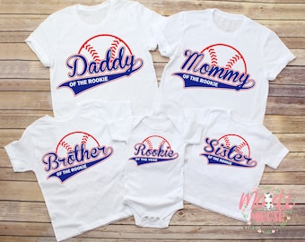 Family Rookie of The Year Birthday Shirts, Baseball Birthday Shirt, Rookie Of The Year Birthday Shirt, Boy Birthday Shirt, Matching Birthday