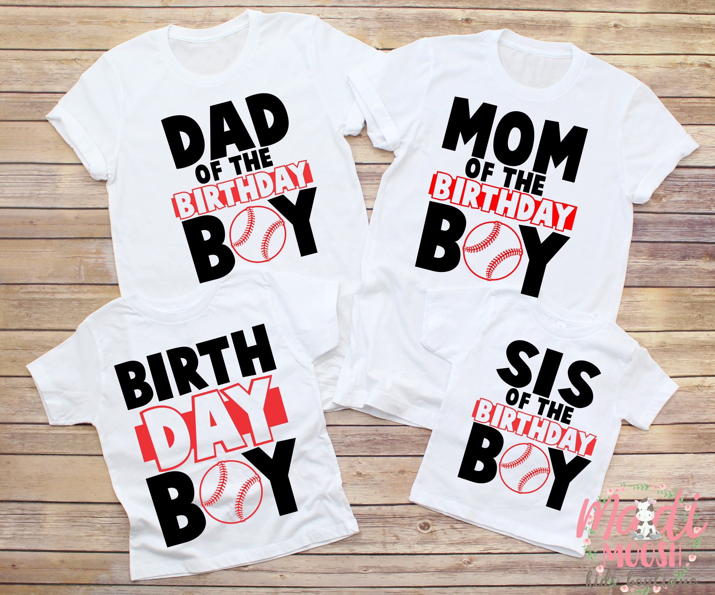 Mom and best sale dad baseball shirts