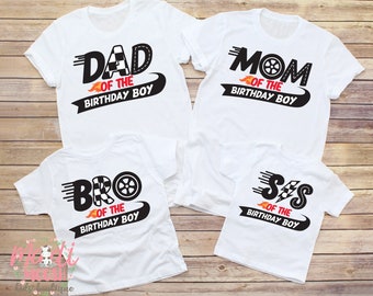 Retro Family Racecar Fast Birthday Shirt, Mom And Dad Two Fast Shirt, Matching Family Birthday Shirts, Racing Family Birthday Shirts