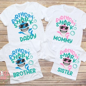 Birthday Shark Family Shirts, Birthday Shark Shirts, Family Birthday Shirts, Daddy Shark Birthday Shirts, Mommy Shark Birthday Shirts