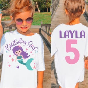 Kids Mermaid Birthday Shirt For Girls 5 Tshirt Birthday Girl Kids Mermaid Birthday Shirt For Girls 5 Tshirt Birthday Girl