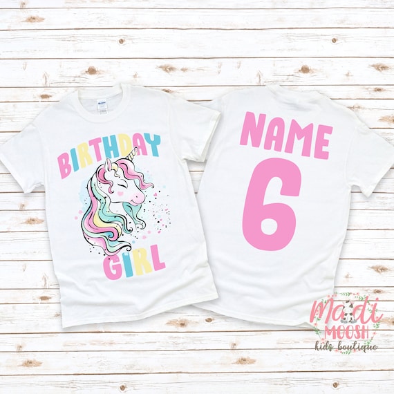 Unicorn 6th Birthday Shirts For Girls Unicorn 6th Birthday Shirts For Girls