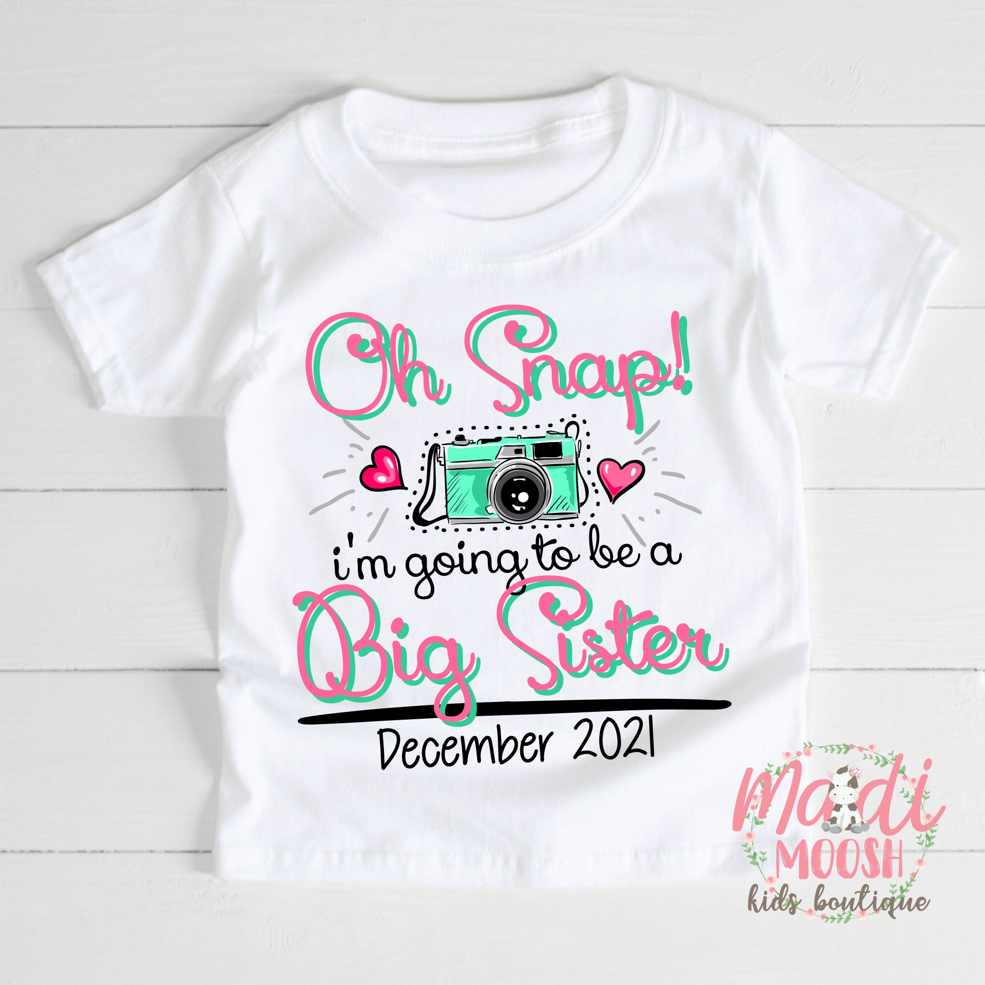 Little Sister Big Sis Big Sis Shirt Baby Announcement Shirt Big Sister Shirt Sister Shirt Big Sister Gift Pregnancy Reveal Shirt
