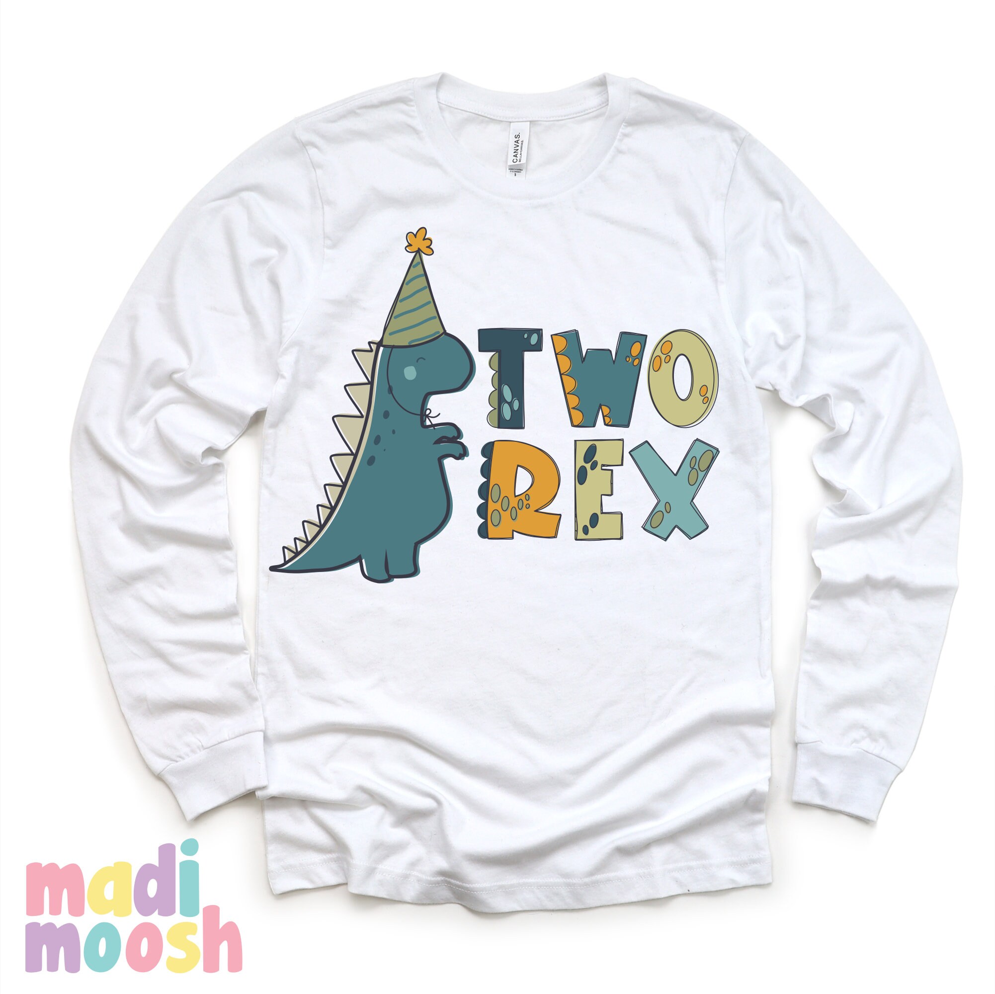 Two Rex Dinosaur 2nd T-rex Birthday Shirt - Personalized Toddler Tee - Etsy