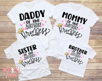 Sister Of Birthday Princess T-Shirt Bday Party Celebration Sister Of Birthday Princess T-Shirt Bday Party Celebration