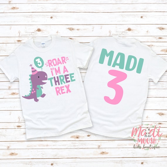 I'm 3, 3rd Birthday Three Rex Shirt I'm 3, 3rd Birthday Three Rex Shirt
