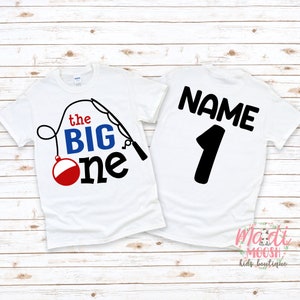 The Big One Birthday T-Shirt | Fishing Birthday Shirt | 1st Birthday T-Shirt | Fish Birthday Shirt | Birthday Boy Shirt