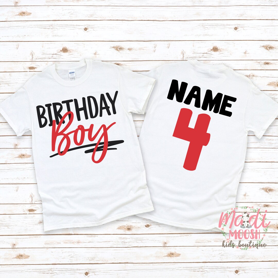 Birthday Boy Shirt Boy's Birthday Shirt ANY AGE Birthday Shirt 2nd Birthday Shirt Cool Birthday