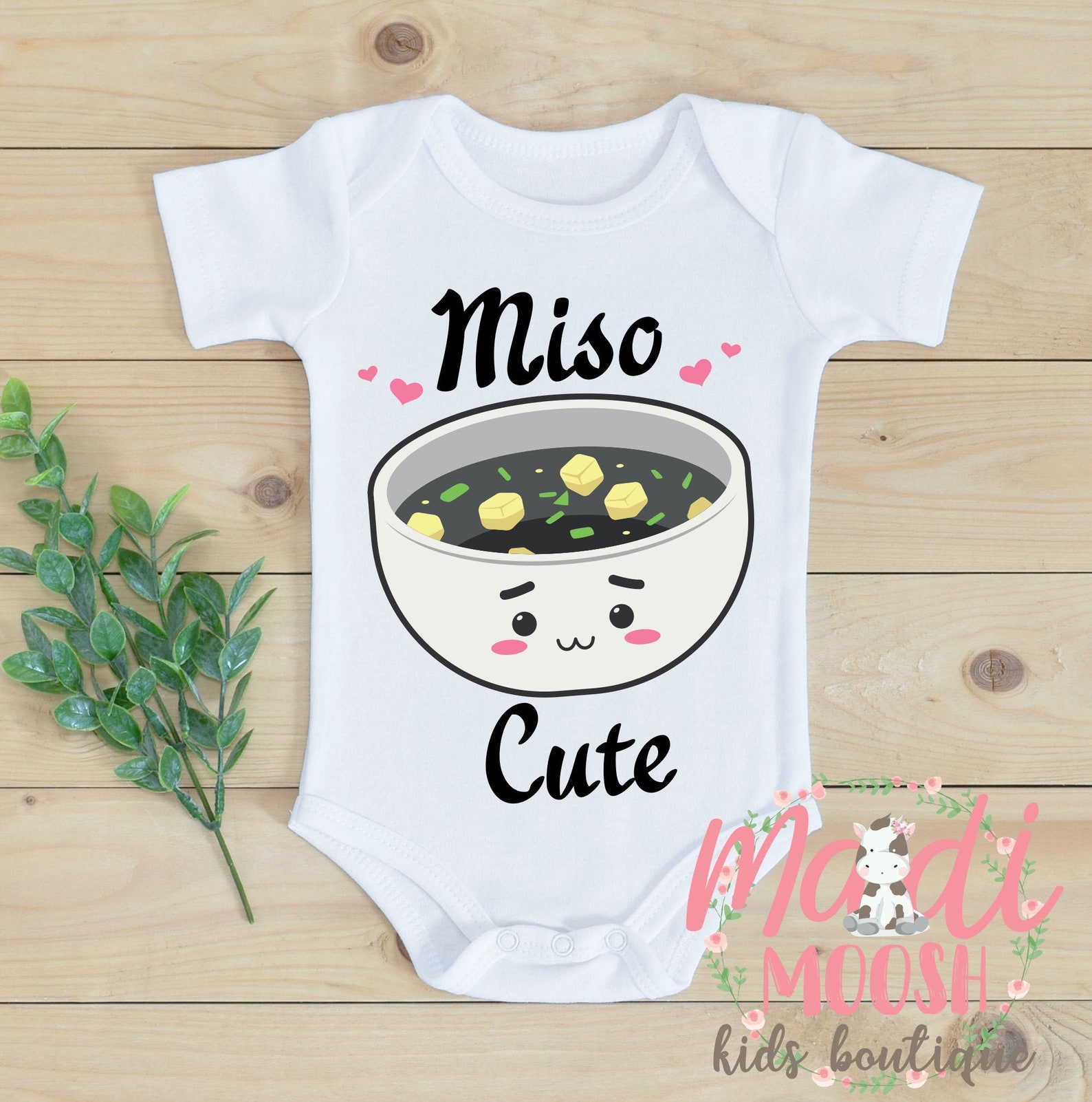 Miso Cute Onesie® Bodysuit Newborn Outfit Baby Shower Gift Etsy