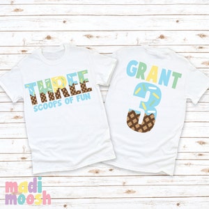 Three Scoops Of Fun Ice Cream Birthday Tee | Boys Ice Cream Birthday Shirt | Kids Ice Cream Birthday | Sprinkles Birthday Tee | 3rd Birthday
