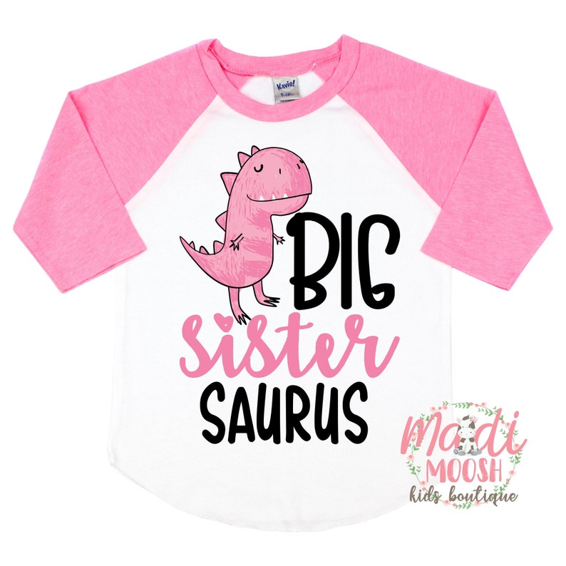 Big Sister Saurus Shirt | Dinosaur Sitster Shirt | Girls Dino Shirt | TRex Shirt | Big Sister Shirts | Sibling T Shirt | Big Sister Saurus 