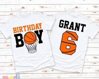Basketball Birthday Tee | Birthday Boy Shirt | Sports Birthday Tee | Any Age Birthday Tee