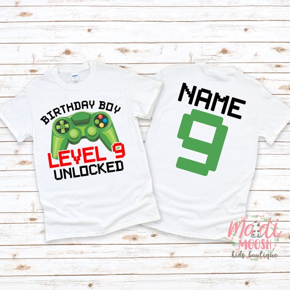 9th Birthday Shirt Level 9 Unlocked Happy Birthday To Me 9th Birthday Shirt Level 9 Unlocked Happy Birthday To Me