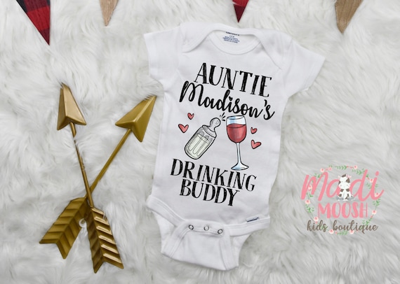 aunties drinking buddy onesie