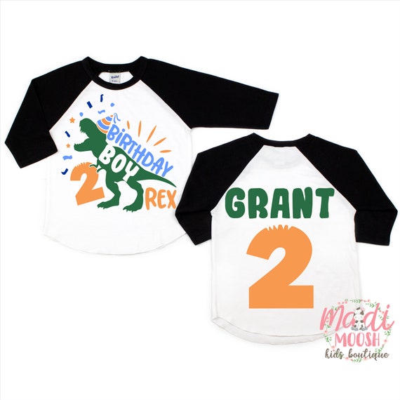Kids Birthday Shirt T Rex 2nd Birthday Dinosaur T Shirt For Boys Kids Birthday Shirt T Rex 2nd Birthday Dinosaur T Shirt For Boys