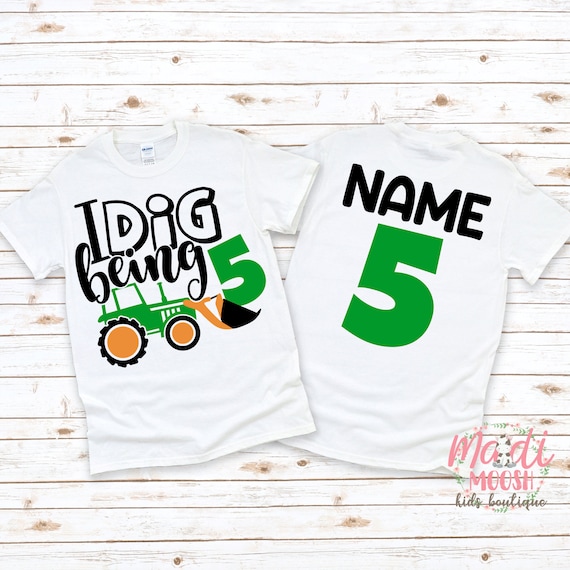 Kids Kids 5 Year Old Tractor Birthday 5th Birthday Shirt Boy Kids Kids 5 Year Old Tractor Birthday 5th Birthday Shirt Boy