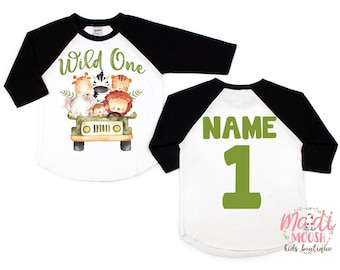 Fast Wild One Safari Birthday Shirt | Zoo Animal First Birthday Tee | Wild One Theme | Personalized Boy or Girl Shirt