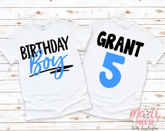 Birthday Boy Shirt | Boys Birthday Shirt | Custom Age Birthday Shirt | Cute Birthday Shirt| Colorful Birthday Boy Shirt