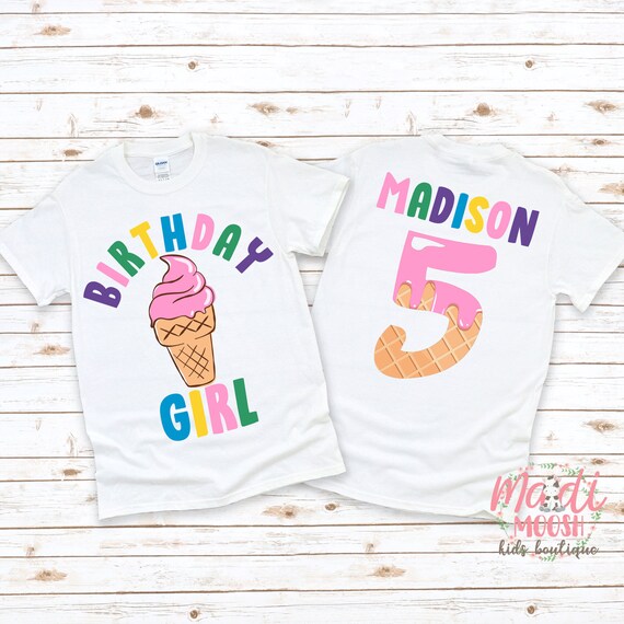 ice cream birthday shirt