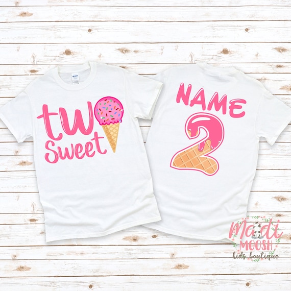Two year old birthday shirt girl store