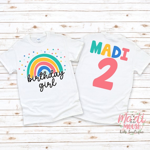 Girls on sale birthday shirts