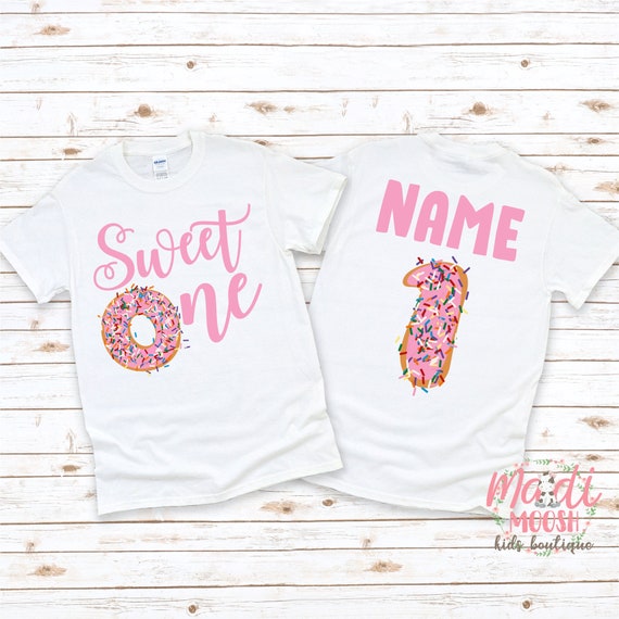 Sweet One Donut Birthday Shirt: First Birthday T-Shirt