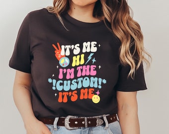 Custom Text T-Shirt, Personalized Tee, Make Your Own Shirt, Custom Era's Tour Shirt, Retro Goofy Hippie Custom Gift, Customized Apparel