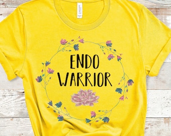 Endo Warrior T-shirt, Endometriose Warrior, bewustzijn van chronische ziekten, bewustzijn van endometriose