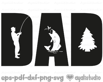 Download Fathers Day Fishing Pole Svg