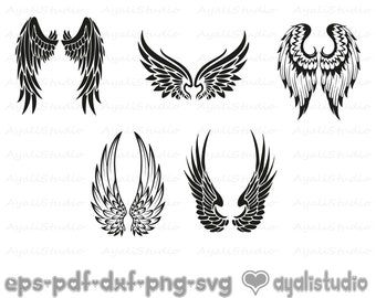 Download Angel wings svg | Etsy