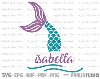 Mermaid Tail Svg Etsy