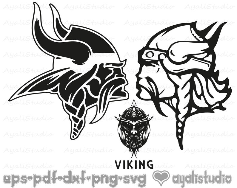 Vikings Head Vikings Silhouette Sports Silhouette Baseball Etsy
