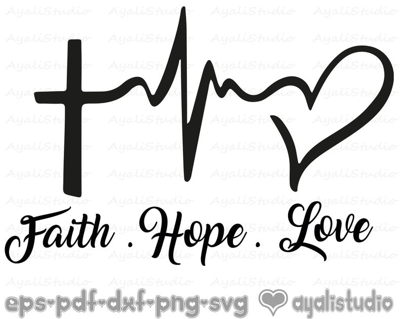 Free Free 201 Faith Hope Love Heart Svg SVG PNG EPS DXF File