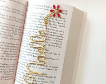 Marque page personnalisable - Fleur