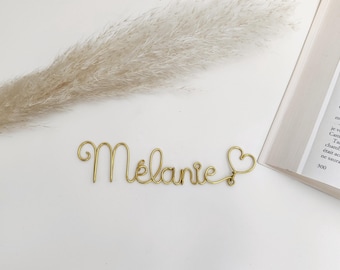 Customizable bookmark - Heart pendant