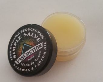 Ungüento sencillo: aceite de ricino y cera de abejas (10 ml)