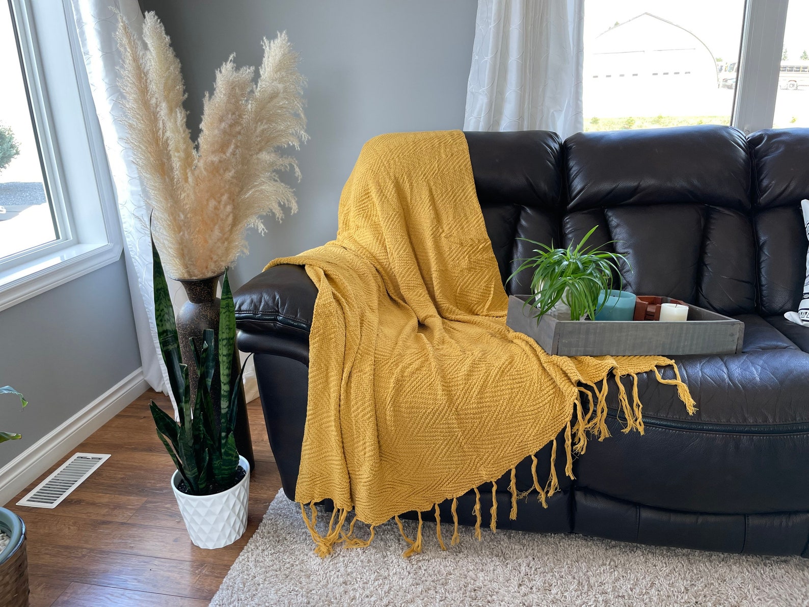 Light Blue Soft Knit Throw Blanket for Couch 100 Cotton Etsy