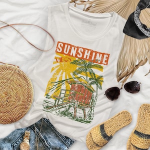 Sunshine Vibes Womens Flowy Basic Muscle Tank - SVW