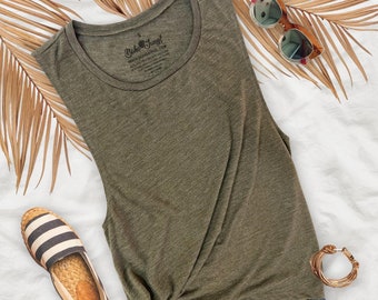 Womens Soft and Flowy Premium Muscle Tank