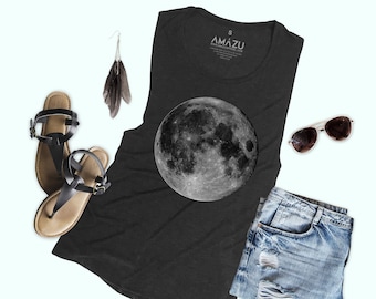 Full Moon Design Womens Premium Muscle Tank - FM12P