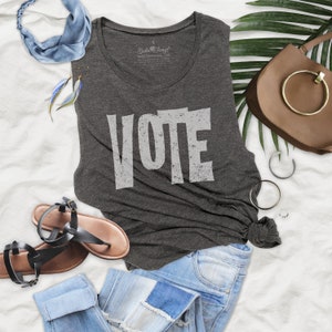 Vote Womens Flowy Muscle Tank